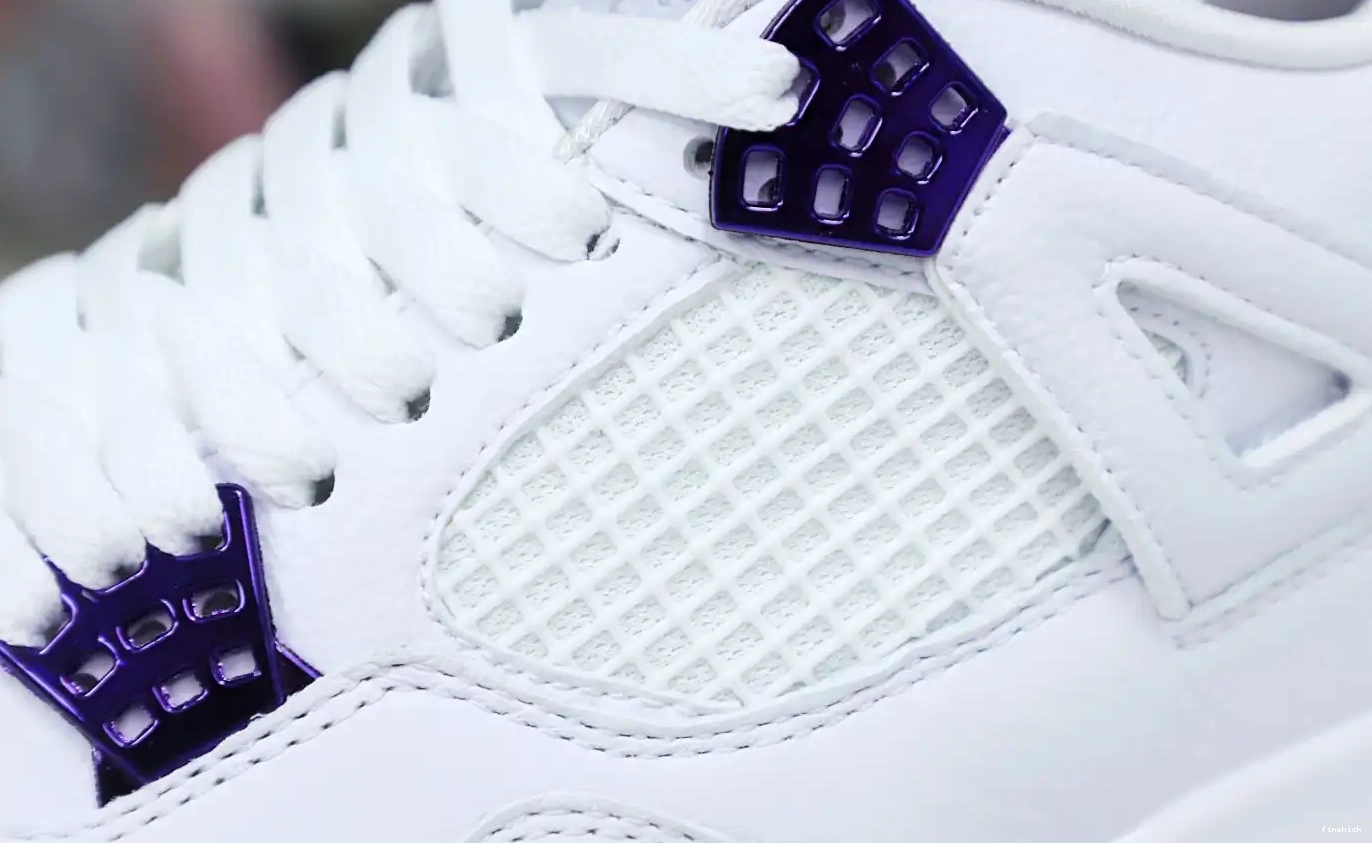4 JORDAN METALLIC PURPLE AIR 0503